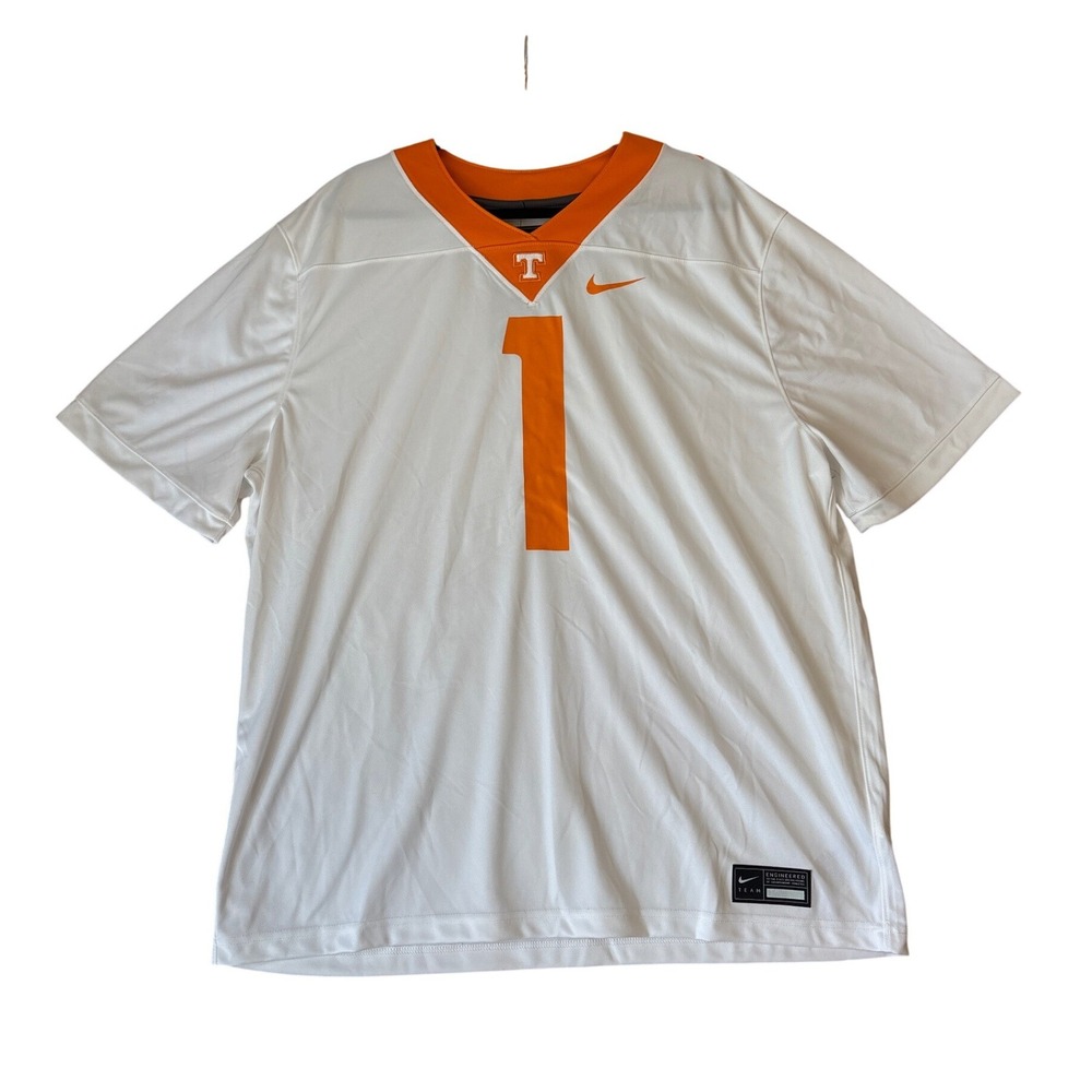 Nike Tennessee Volunteers Jersey Men White Orange Football NWT SIZE XXL